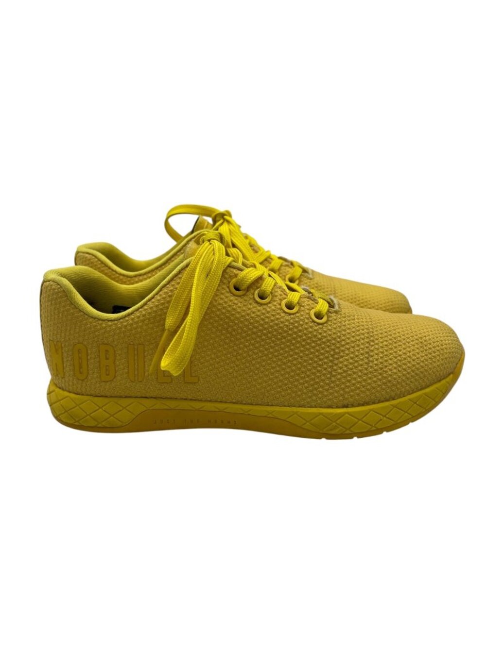 Nobull Lemon Drop Training Shoes Lace up Low Workout Athletic Yellow M/5 W/6.5